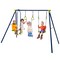 Gymax 440 lbs Swing Set 3-in-1 Kids Swing Stand w/ Swing Gym Rings Glider for Backyard